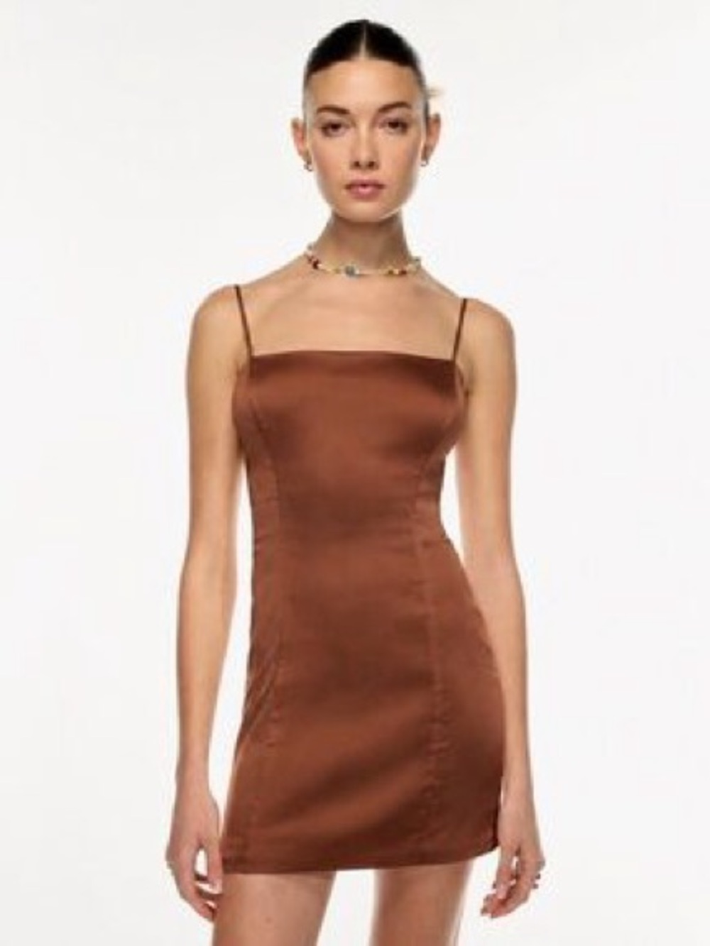 Sunday Best Shimmer Satin Dress